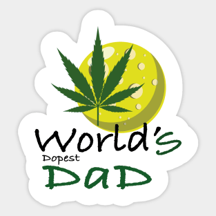 world dopest dad Sticker